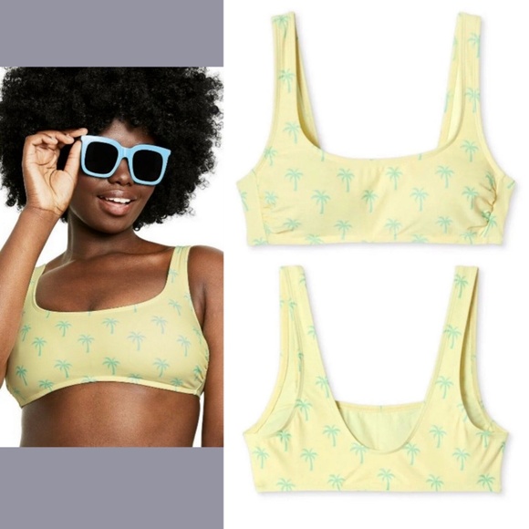 NEW Stoney Clover Lane | Palm‎ Tree | Bikini Top [ L ] + Scoop Bottom [ M ] - Picture 11 of 12